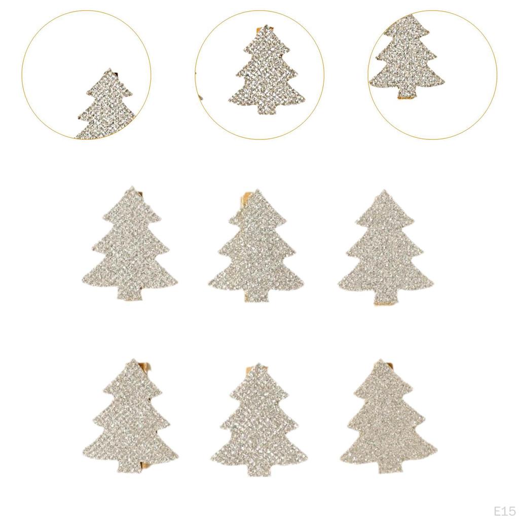 6 kusů přívěsků na vánoční stromek, dřevěné štítky, ozdoba pro festivalovou atmosféru