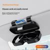 Comutator cu Presiune Cutie Ochelari Mașină Suport Ochelari Parasolar Interior Material Moale Rezistent la Zgârieturi Rezistent la Șocuri Cutie Depozitare Ochelari