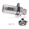 YIOFIDY Motorcycle Silencer Slip-on Muffler Stainless Steel Universal Band Included