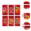 6x Chinese Lunar Year Red Envelopes Lucky Money Traditional Cartoon Hong Bao for