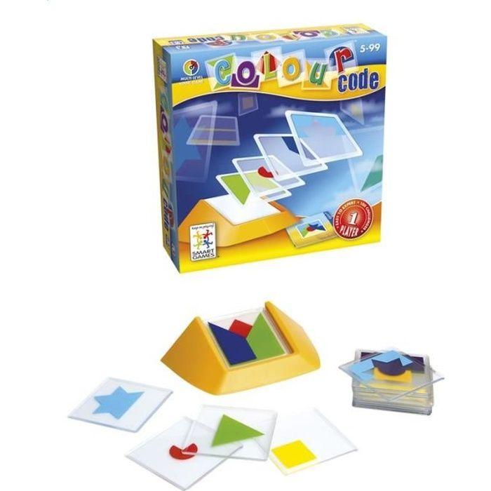 Jeu De Réflexion Et Stratégie - SMART GAMES - CODE COULEURS - 100 Défis - 18 Plaquettes Transparentes