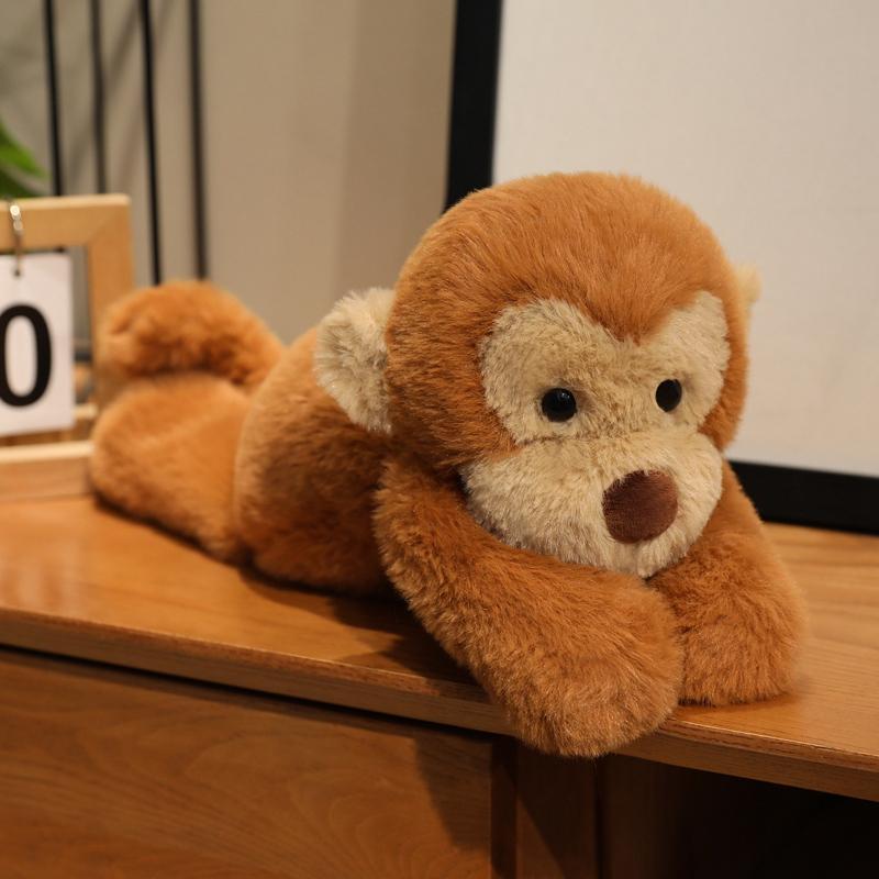 Aap Zacht Pluche Speelgoed Schattige Aap Metgezel Pop Gevulde Pluche Dieren Sofa Kussen Huisdecoratie Voor Cadeaus 40cm