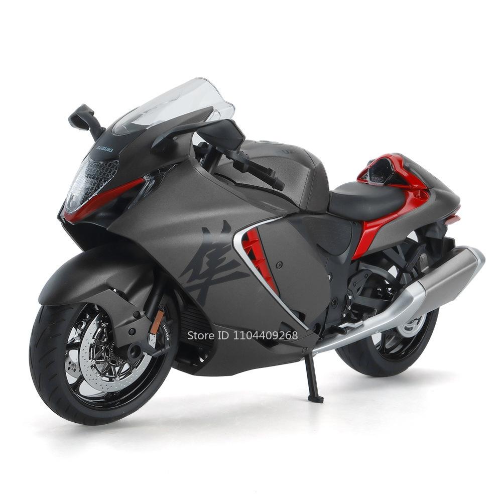 Scale 1:9 SUZUKI HAYABUSA Motorcycle Model Toy Alloy Body Linkage Steering Shock Absorption Motor Models Collection Gifts Boy