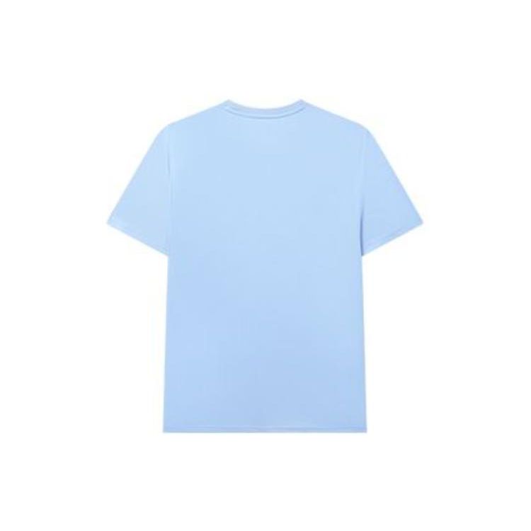 Fila Logo Fashion Casual Simple Knitted Breathable Round Neck Short Sleeve T-Shirt Men Tops Bell-Blue F11M328114F-LB