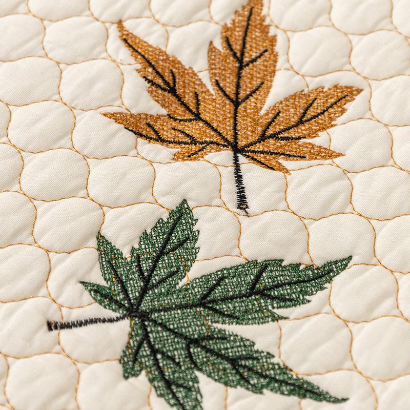 Nordic Sofa Cushion Four Seasons Universal Leave Embroidered Non-Slip Cotton Cushion Living Room Sofa Cover Furniture Protective