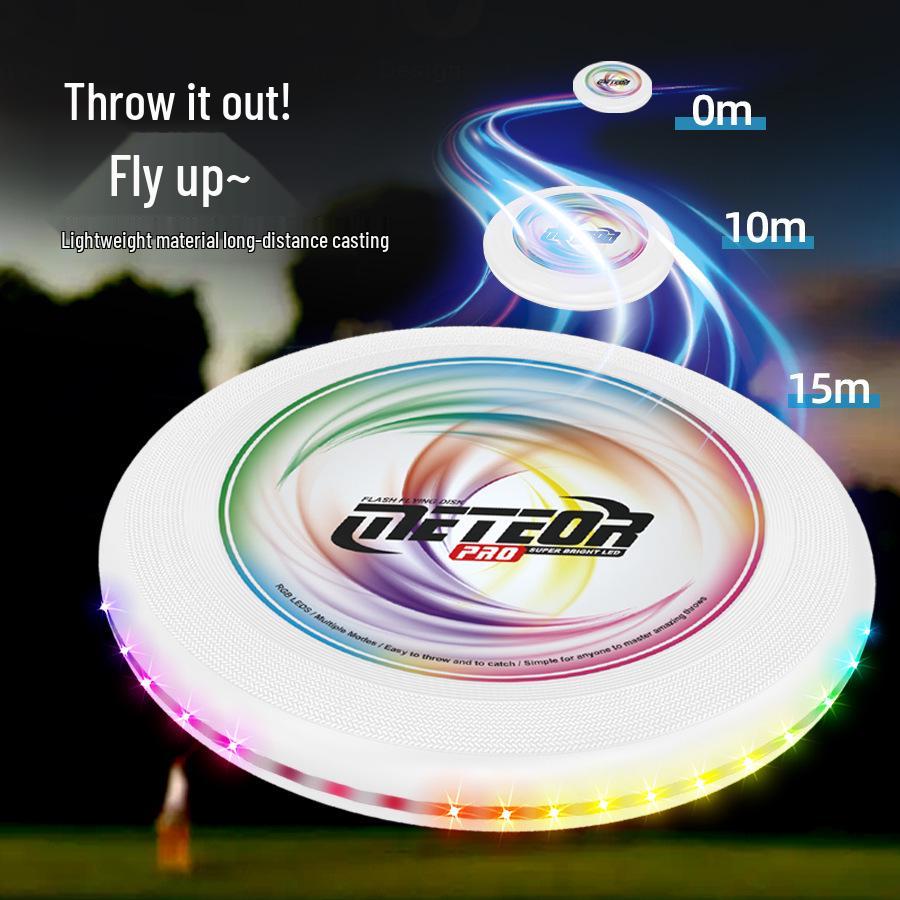Cross-Border Interactive LED Flying Disc: Outdoor Competitive Sport & Pet Toy