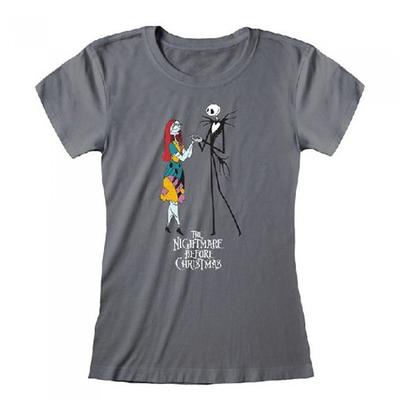 The Nightmare Before Christmas Womens/Ladies Jack And Sally Fitted T-Shirt