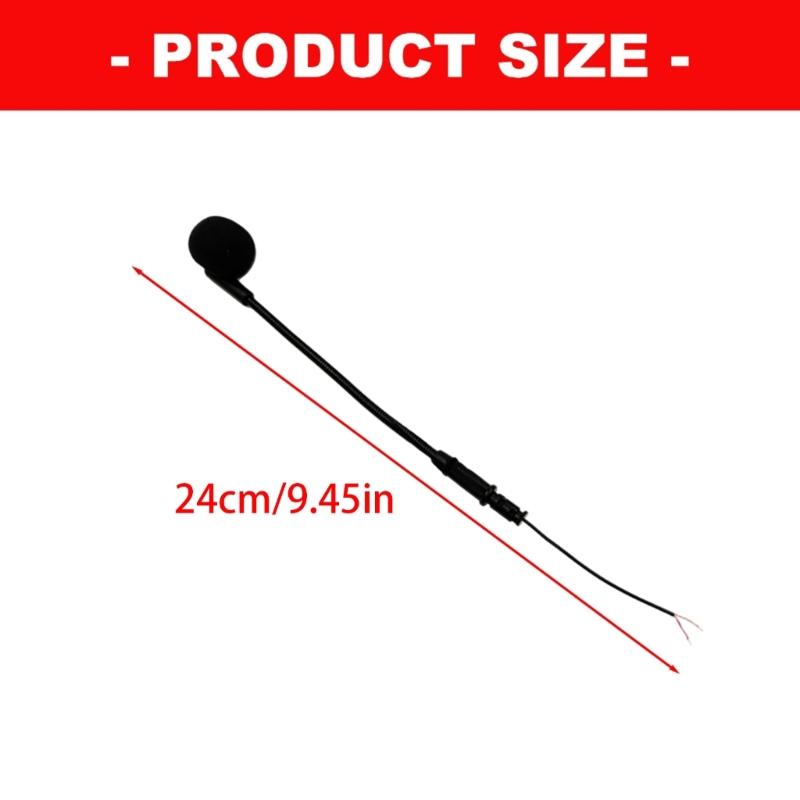 Double Purpose Flexible Hose Microphone for Instrument Recording and Clear Voice Communication with Hifi Auditory