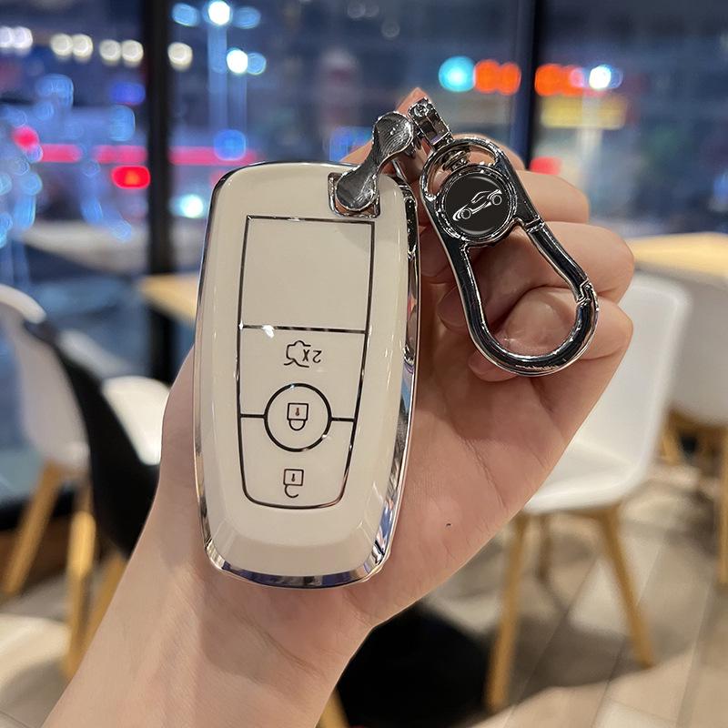 Drop-proof Key Case for Ford Mondeo, Edge, Explorer, Focus, Escape, and EVOS