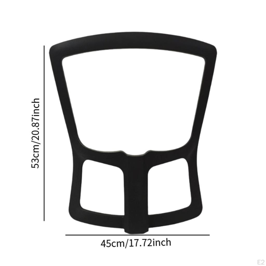 Office Chair Backrest Frame Back without Mesh Replacement Component Lift Part for