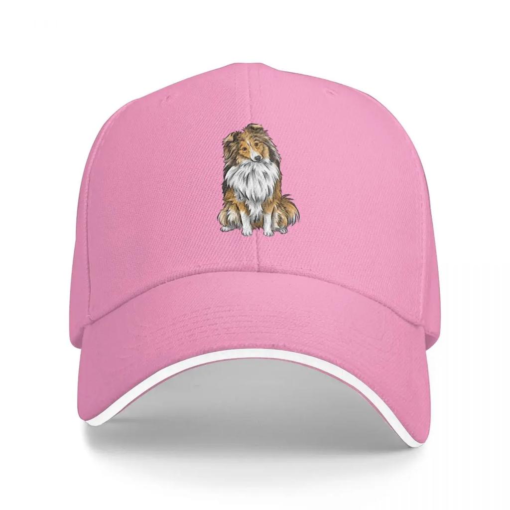 Sheltie Shetland Sheepdog Mahogany Sable Cute Dog Art Baseball Cap Designer Cap Sun Cap Sun Hat Women's Hats For The Sun Men's