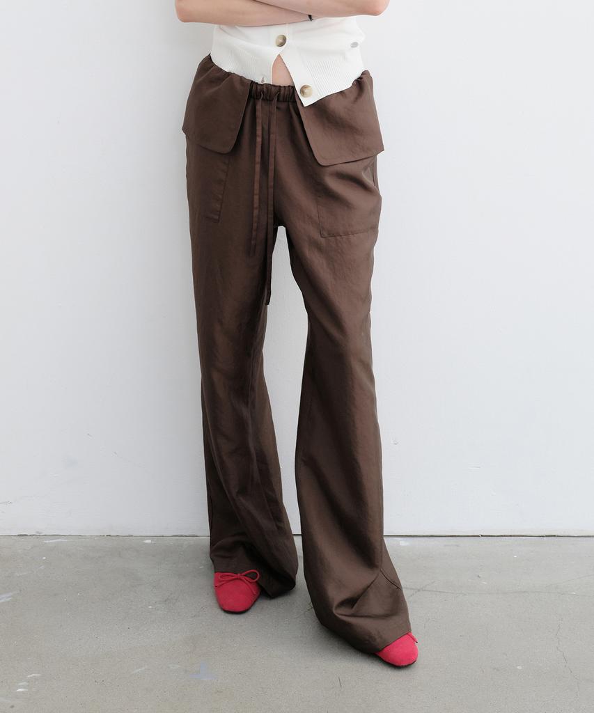 Yunse Sheer Two-Way Pants (Brown)