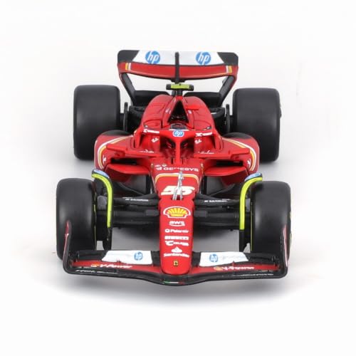 Burago 1/43 Scale Ferrari SF-24 2024 Imola GP No. 55 with C. Sainz Jr. Driver, Finished Model, 18-36843SI