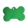 Cheap Multicolor Aluminum Dog Collar Tags Custom Logo Bone Shape Features Lights Solid Pattern Material