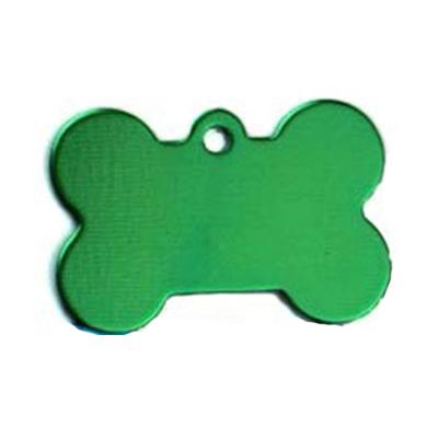 Cheap Multicolor Aluminum Dog Collar Tags Custom Logo Bone Shape Features Lights Solid Pattern Material