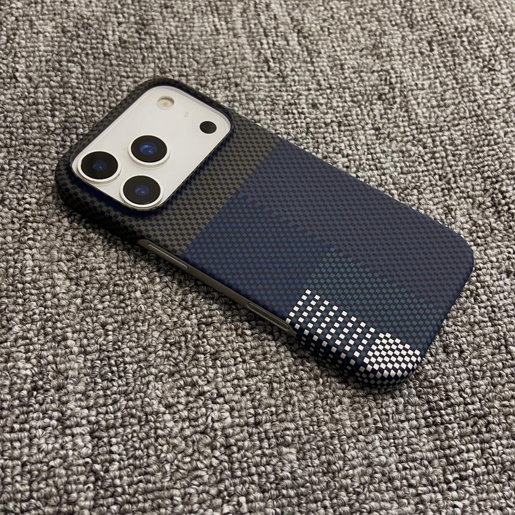 Husă subțire de lux cu model din fibră de carbon magnetică pentru iPhone 17 Air 16 15 14 Plus 13 12 Pro Max Pentru Magsafe Carcasă spate rigidă