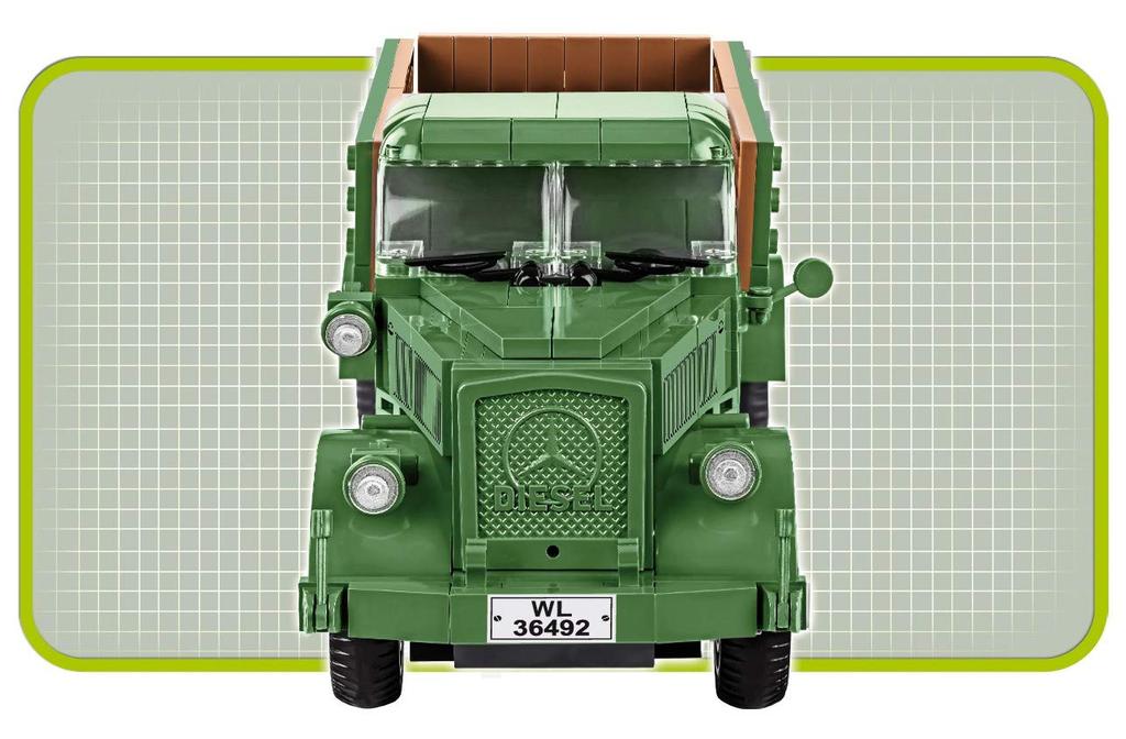 Cobi Historical Collection #2455A Militärblock WWII Deutsches Armee-Sanitätsfahrzeug Mercedes Benz L3000S