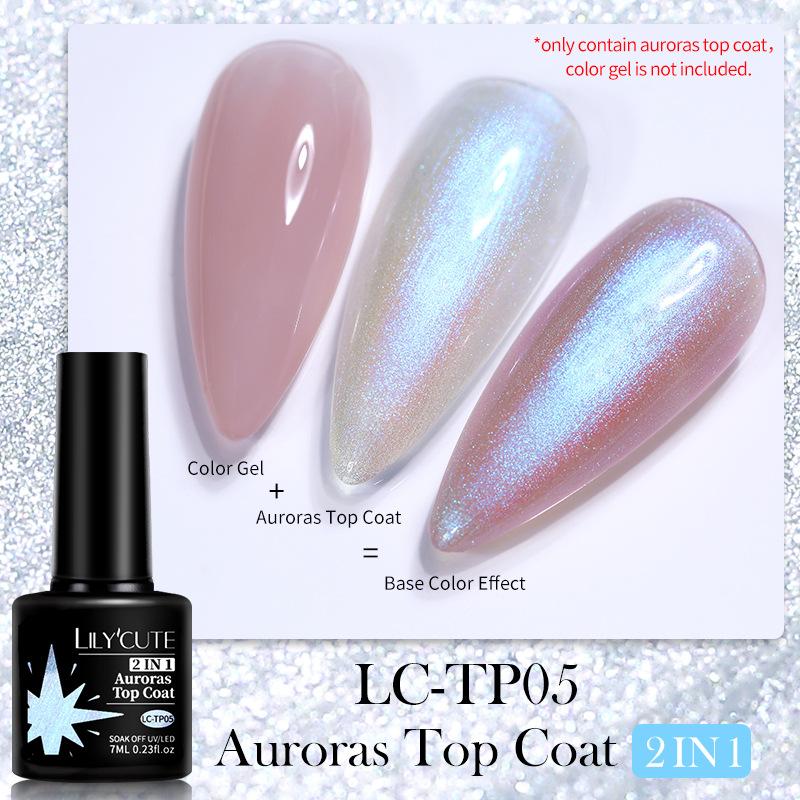 

Aurora Nail Art Seal, Symphony Ice Прозрачный Камень Лак Для Ногтей Клей Лазерная Печать 2 В 1