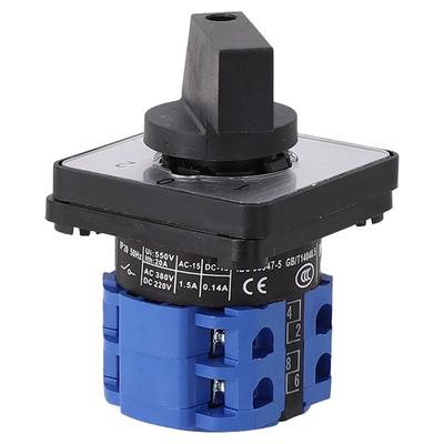 Cam Selector Changeover Switch LW26-20/2 D202 Parts Replacement Rotary Accessory 50*50*70mm 8 Screw Terminals Hot