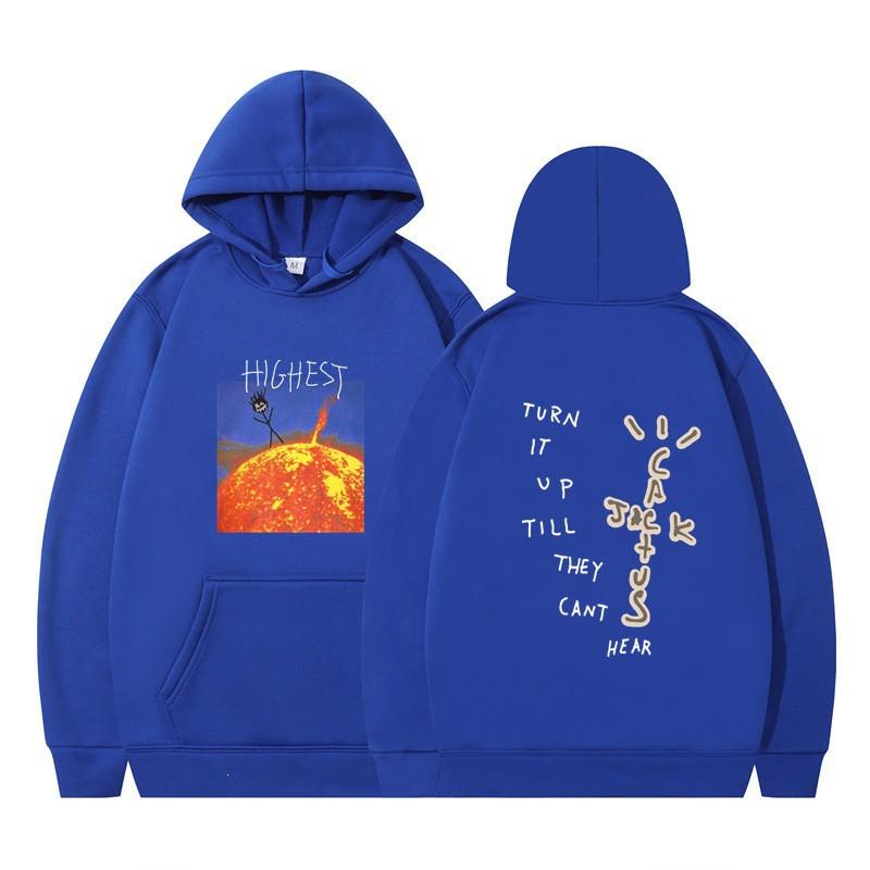 Travis Scott HITR Sun Hoodie Womens Oversized Sweatshirt Festival Streetwear