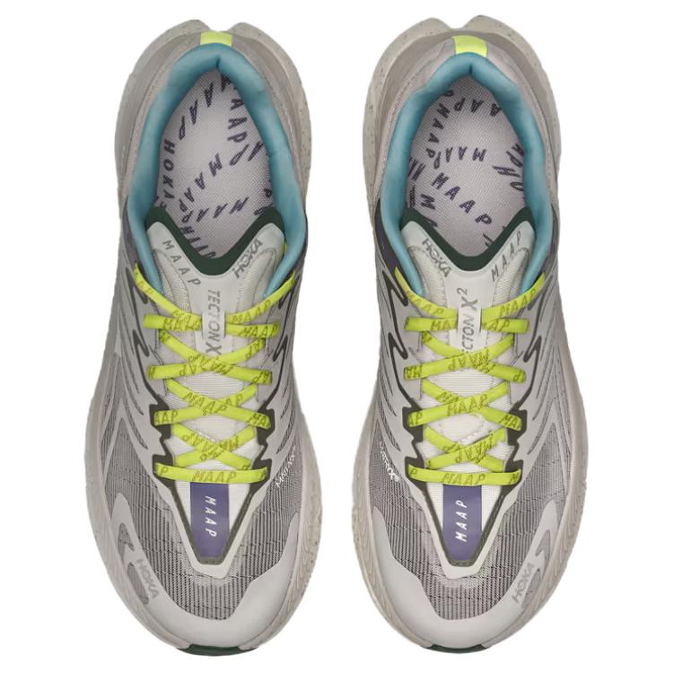 MAAP x HOKA Tecton X 2 Pumice Stone Limeade Tênis Unissex Creme 1170350-PCS