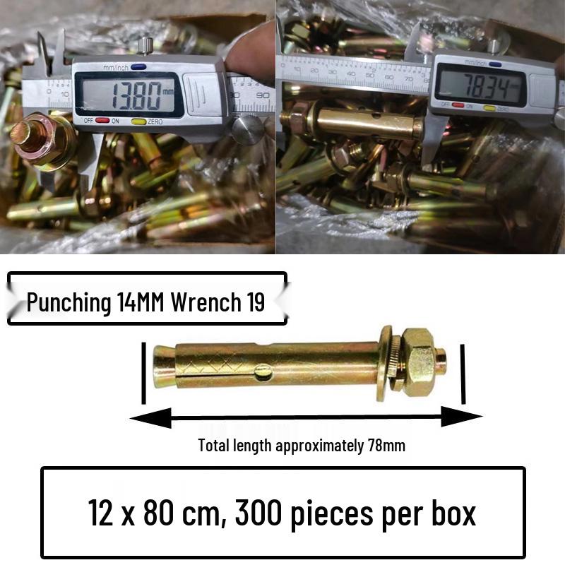 National Standard M6-M12 Expansion Bolts & Screws: Iron-plated, Galvanized, and Explosion Bolts