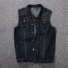 Plus Größe 8XL 7XL 6XL 5XLCotton Jeans Ärmellose Jacke Weste Männer Denim Jeans Weste