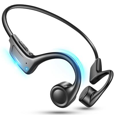 Bone Conduction Earphones, Bluetooth, Open-ear Wireless Earphones with Soft Cushions, Lightweight Design, 10 Hours of Continuous Playback, Physical