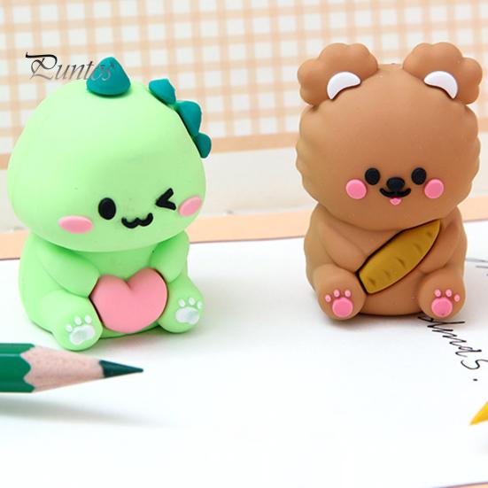 Cute Cartoon Pencil Sharpener Kawaii Mini Pencil Sharpener Portable Pen Cutter Kids Stationery Gifts School Supplies