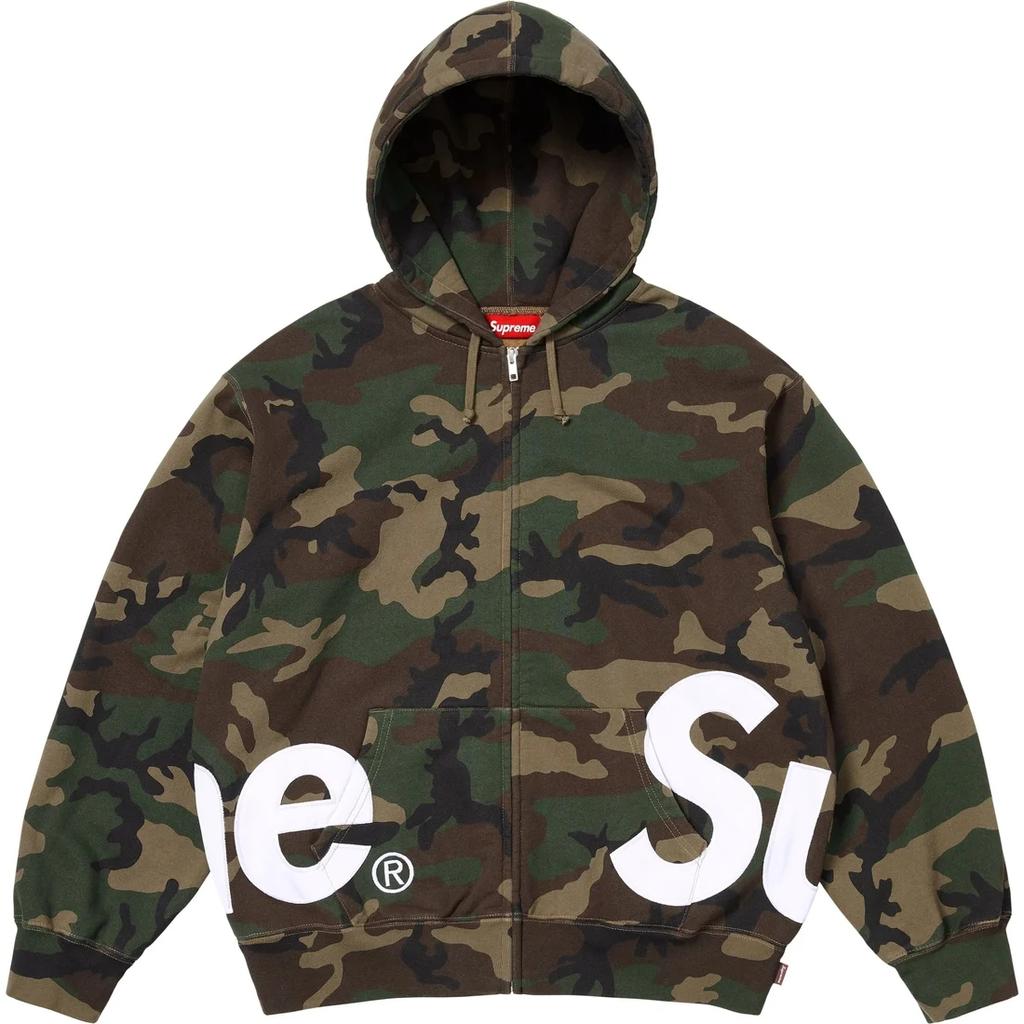 Supreme Big Logo Zip Up Hooded Sweatshirt SUP-SS25-060