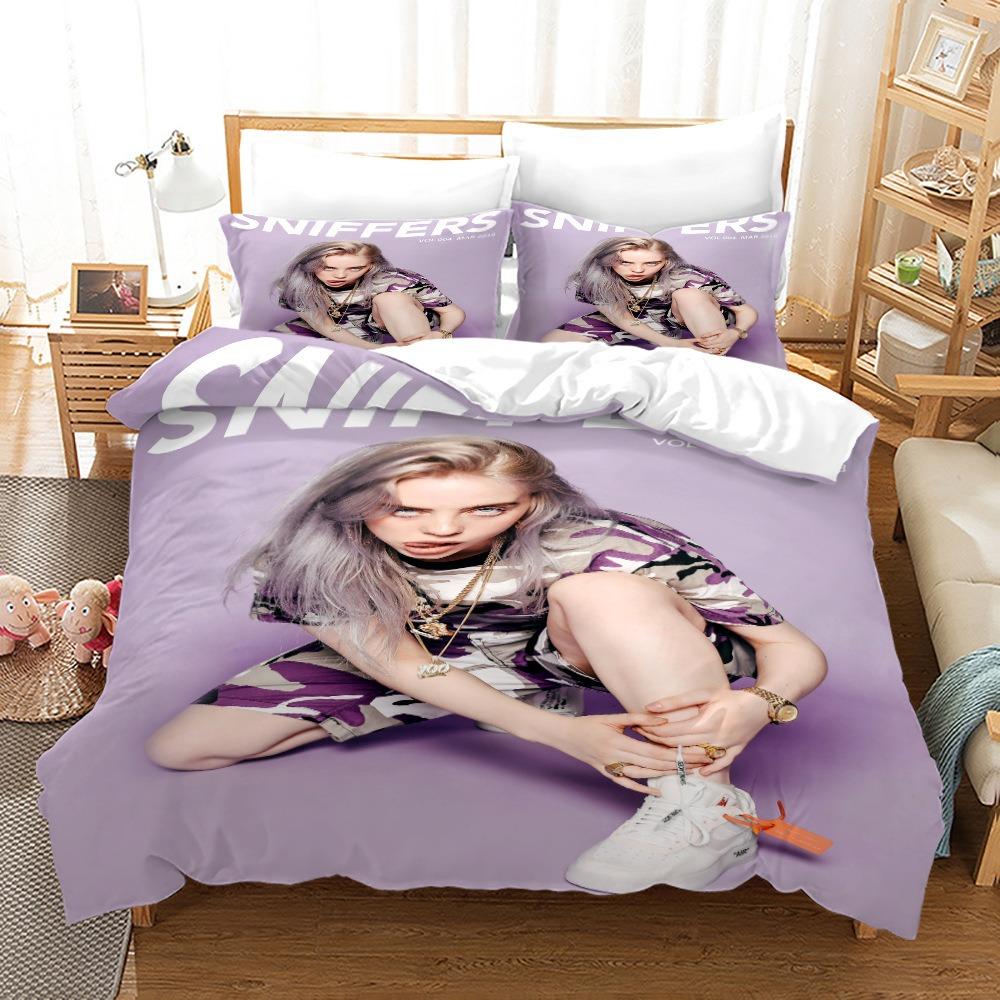 Teens Billie Duvet Cover Set Bedding Set Comforter Cover Machine Washable for Bedroom Decor Children Teens Birthday Gifts