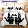 3pcs Jul  rapper pattern bedding set duvet cover set includes duvet cover &pillowcases, perfect all season bedroom decoration & gift