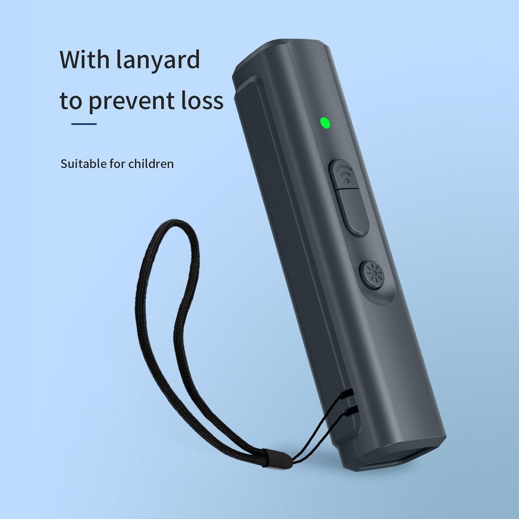 Ultrasonic Dog Repeller USB Rechargeable Portable Anti Barking Device Handheld Dog Trainer Deterrent for Outdoor Walking