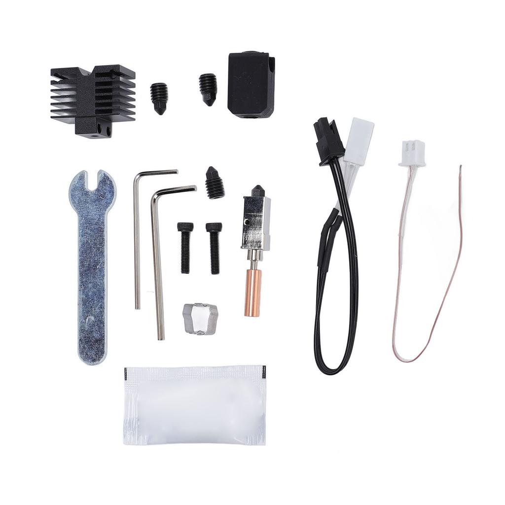 Hotend Kit 0.4mm 0.6mm 0.8mm Hardened Steel Nozzle 3D Printer Hotend Kit for QIDI XPlus3