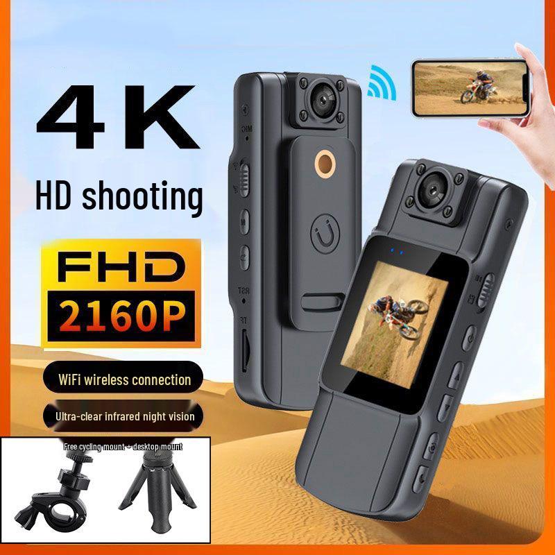 4K HD Night Vision Chest Camera for Outdoor Cycling and Sports – Wireless Dashcam