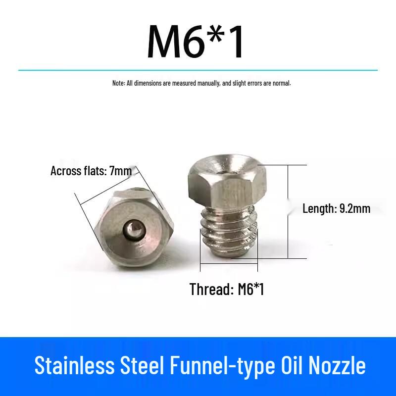 Stainless Steel Funnel Grease Nozzles