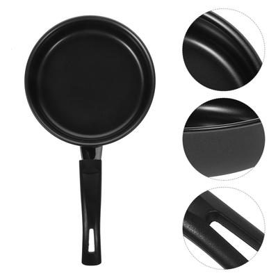 2Pcs Non-Stick Frying Pan 14Cm Flat Base Premium Iron Cookware for Gas Induction Stoves Perfect Egg Pancake Steak Bbq Fried