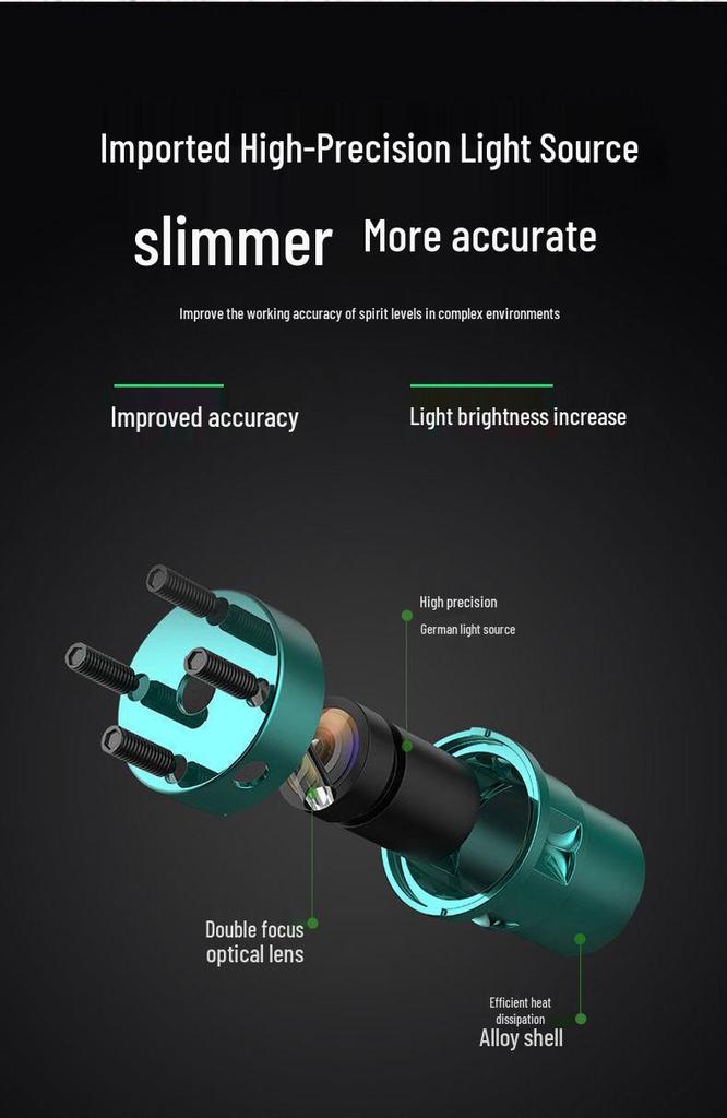 High-Precision Outdoor Laser Level with Infrared, Green, and Blue High-Brightness Beams - 2, 3, and 5-Line Automatic Leveling