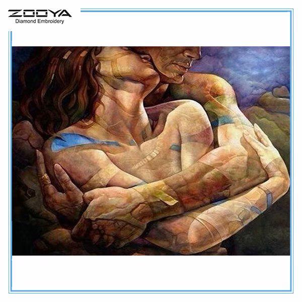 

ZOOYA DIY 5D Алмазная картина Вышивка Полный дрель Алмазная мозаика Любовник Вышивка крестом Домашний декор