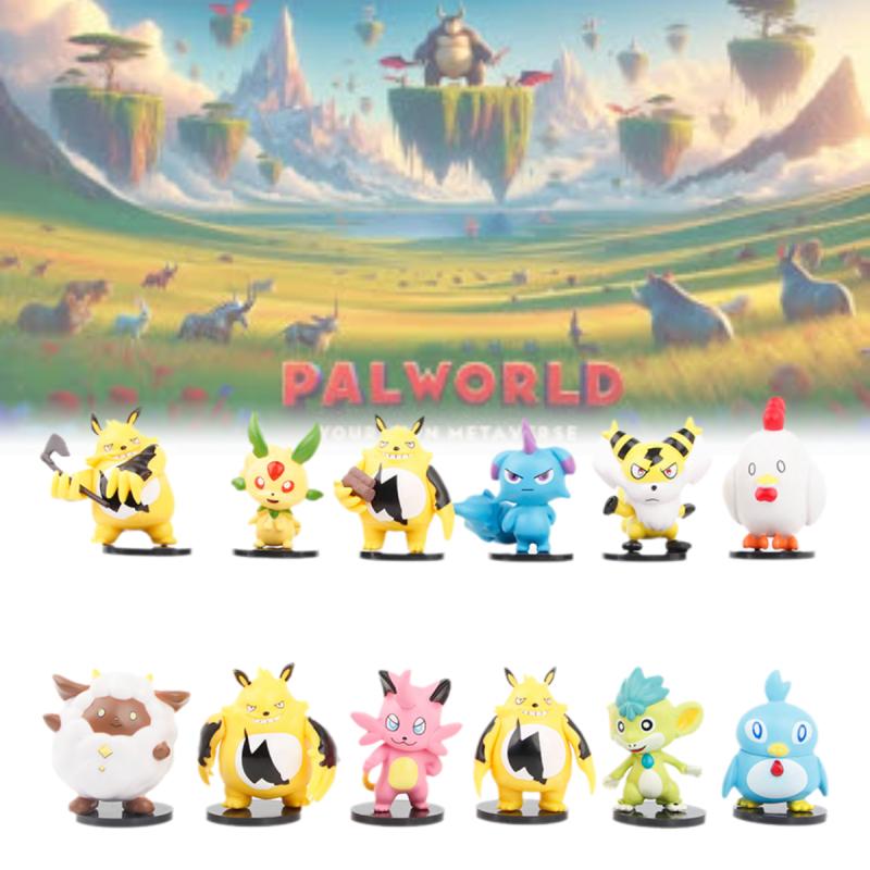 Doll Palworld Toys Model Action Figure Character Model Decor Collect 12 Pcs