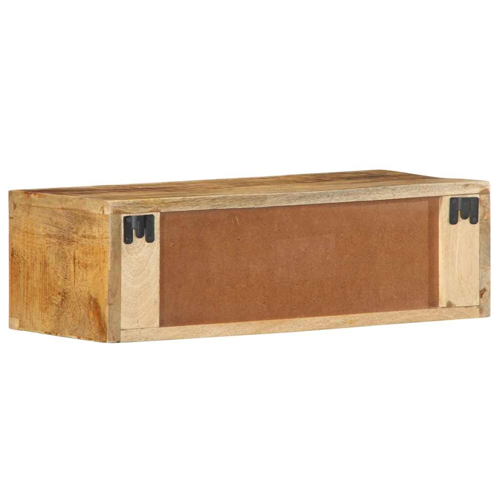 TV Wall Cabinet 60x30x19 cm Raw Mango Wood