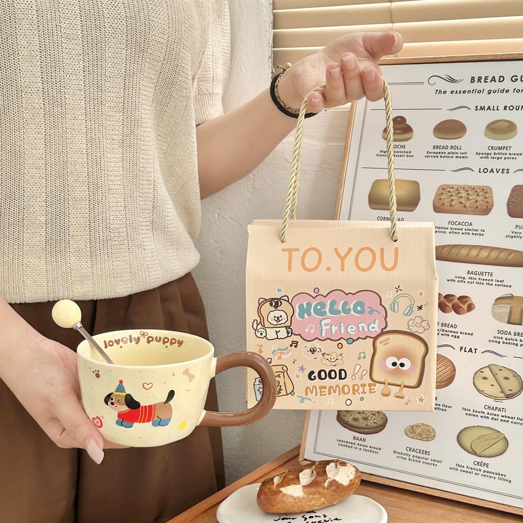 Cute Dachshund Dog Mug Office Home Breakfast Cup Couple Gift Creative High Value Ceramic Water Cup