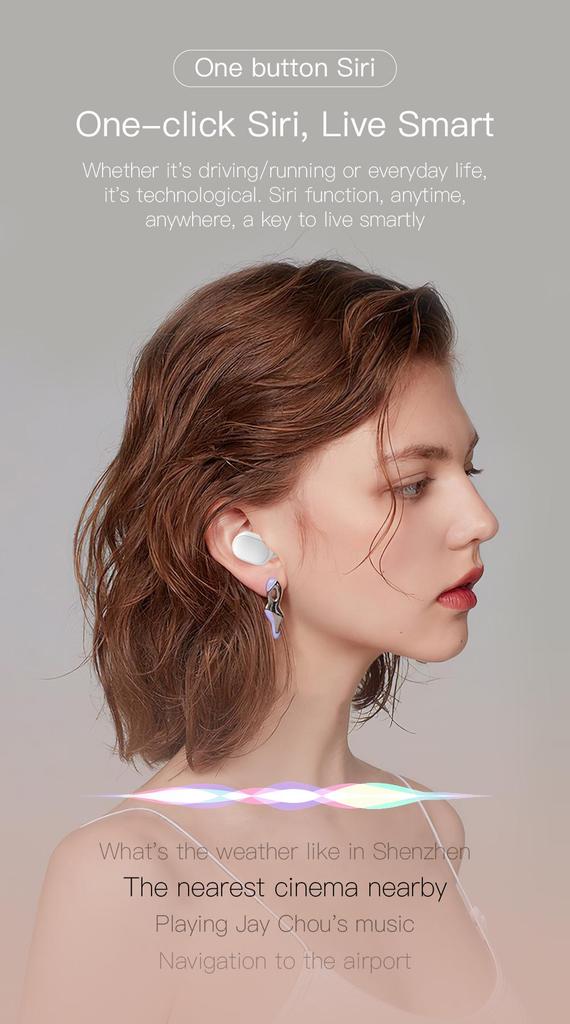 Mini Bluetooth Wireless Noise-Cancelling Earbuds for Men and Women