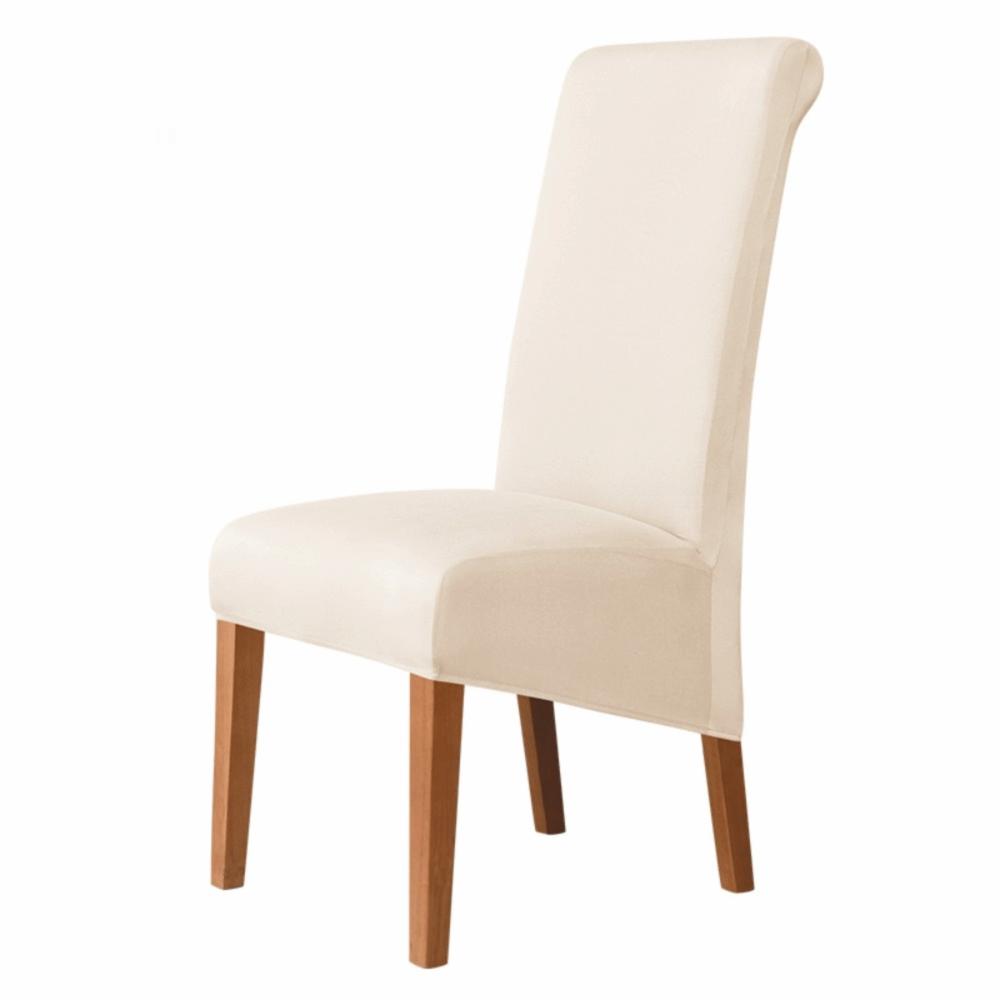 

XL Size Chair Cover Solid Color Stretch Covers Universal Fit Chairs Covers бежевый