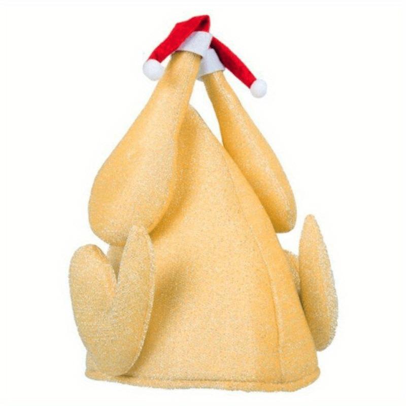 1pcs Plush Turkey Hat with Thanksgiving Christmas Velvet Sponge Chef Cap Photo Booth Props Festival Decorations Photo Props