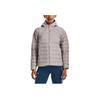 Under Armour Dámská jednobarevná péřová bunda s kapucí a zapínáním na zip s potiskem loga svrchní oděv šedá 1372648-592