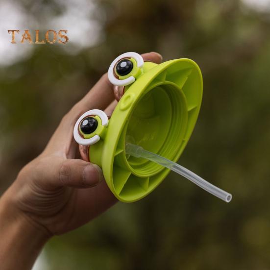 Dziecięca butelka na wodę Krab ze słomką i paskiem, kreskówkowy kubek do picia, dzbanek dla chłopców i dziewczynek, pojemność 600 ml, butelka na wodę do aktywności na świeżym powietrzu i do szkoły