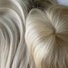 3x5 5x6 Mono Basis Haartopper Blond Farbe 100% Europäisches Echthaar Clip-in Haarteil für Frauen mit Haarausfall