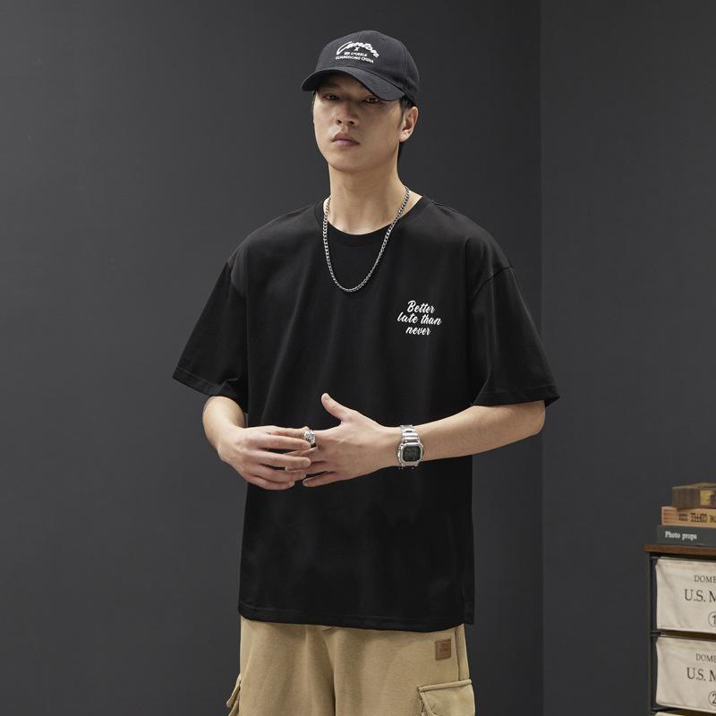 T-shirt Men's Trend Men's Loose Casual Printed Half Sleeved Clothing New Versatile Men's Short Sleeved Shirt