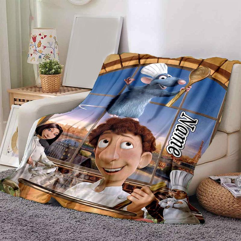 Custom 1pc Rat Chef's Adventure Blanket, Soft And Comfortable Blanket, Casual Warm, Camping Travel Blanket, Birthday Gift Q910231